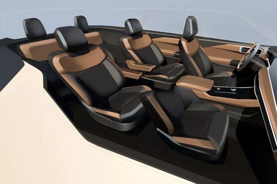 Ford Explorer interior sketch Ford Explorer interior sketch