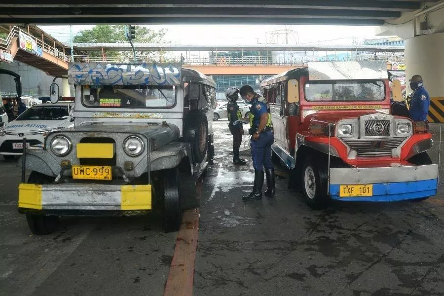 Jeepneys with enforcers
