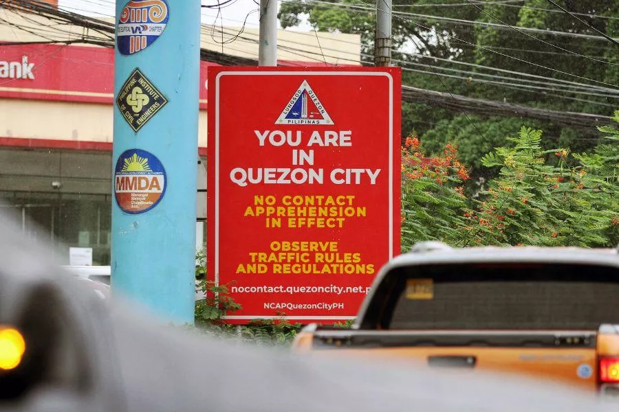 Quezon City NCAP sign 