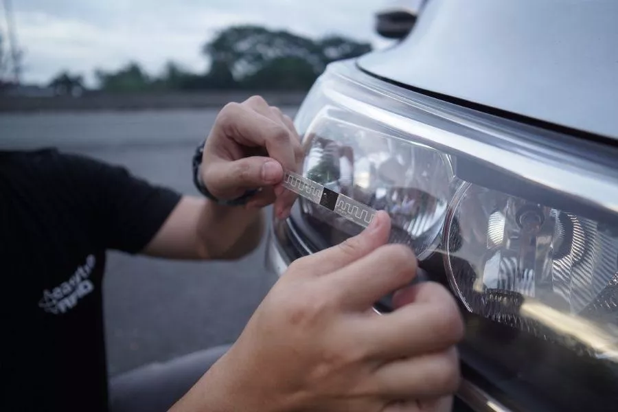 Easytrip RFID on a car