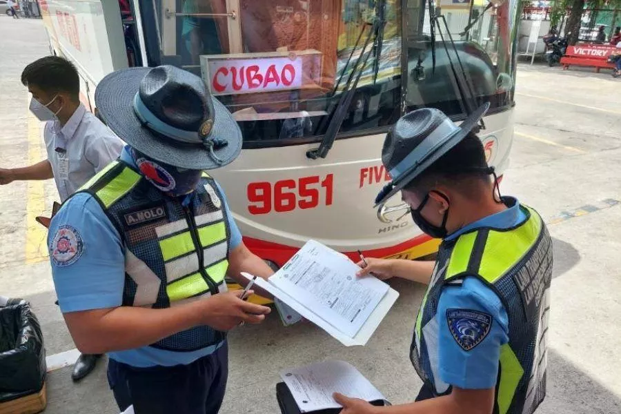 LTO enforcers with bus 