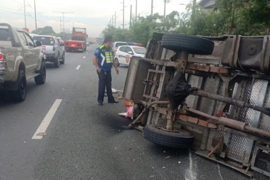 LTO enforcer at accident site