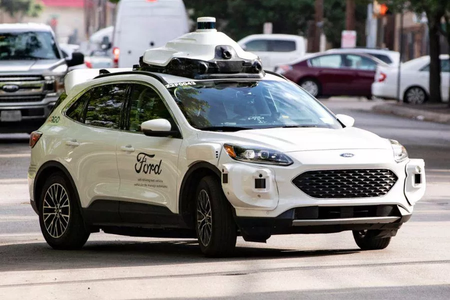 Ford self-driving test vehicle 
