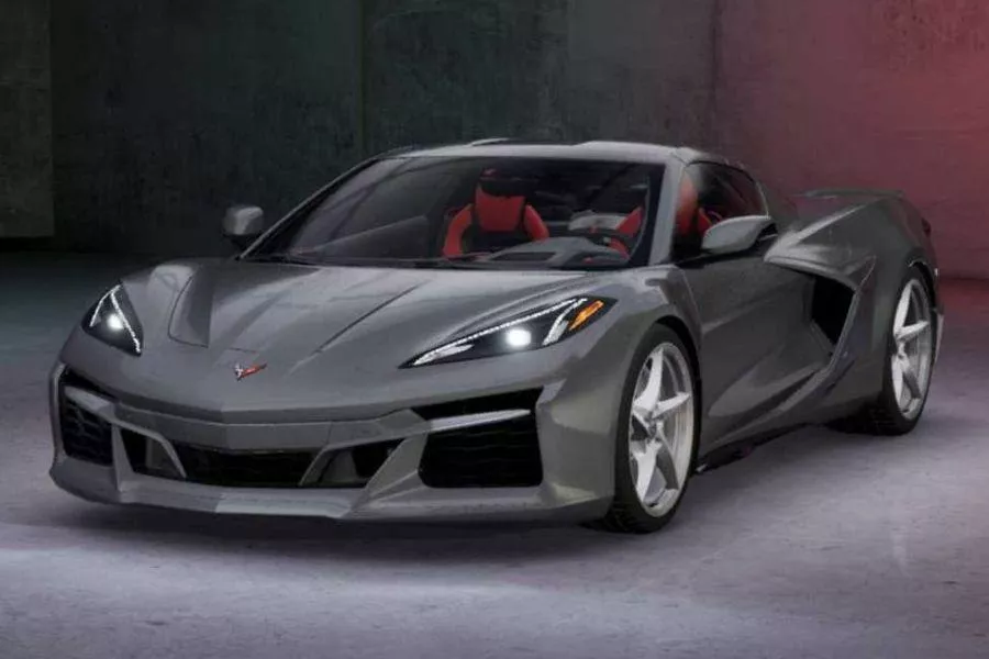 Corvette E-Ray gray configurator screenshot