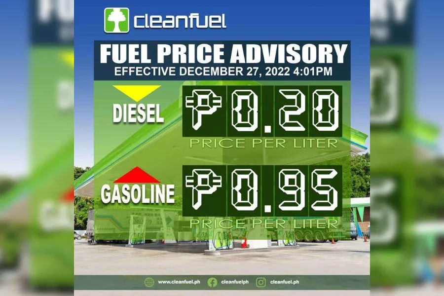 Cleanfuel adjusted prices 
