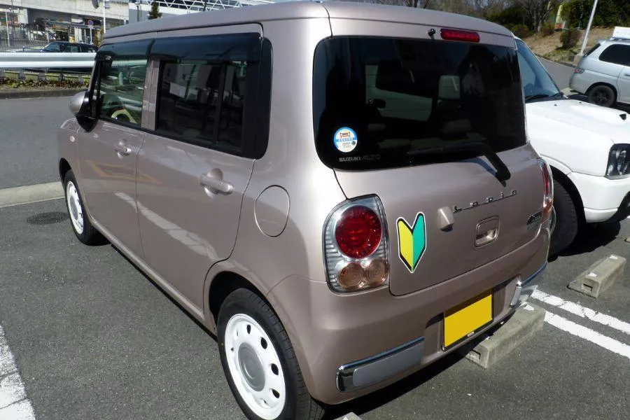 Suzuki Alto with wakaba sticker 