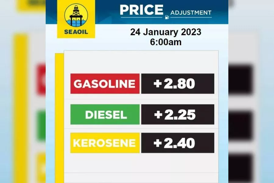 Seaoil price advisory Seaoil price advisory