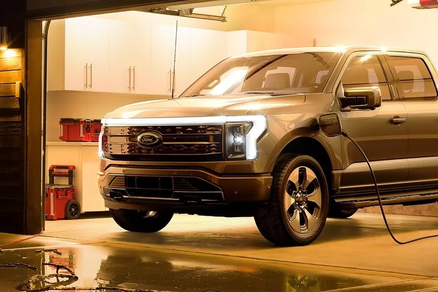 F-150 Lightning charging 