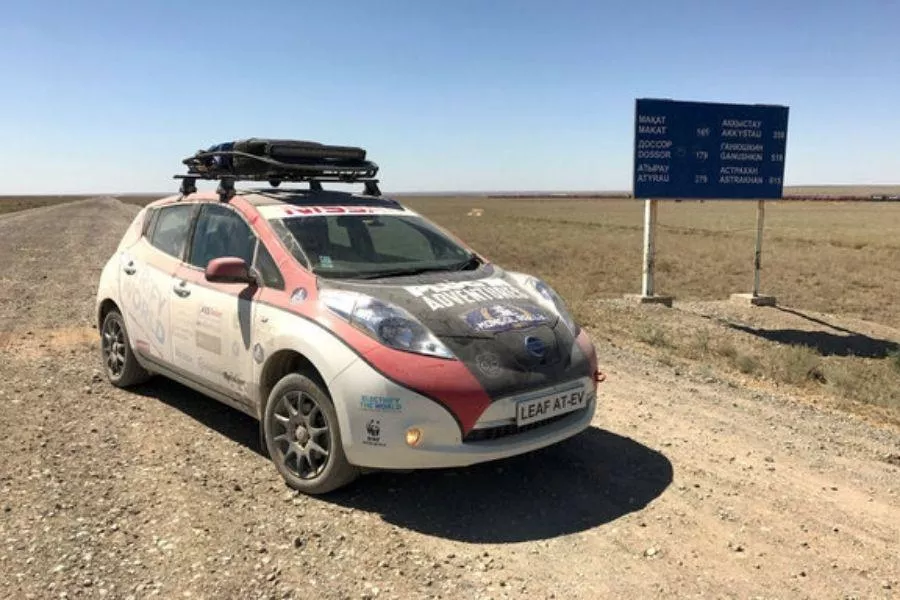 Nissan LEAF Mongol Rally