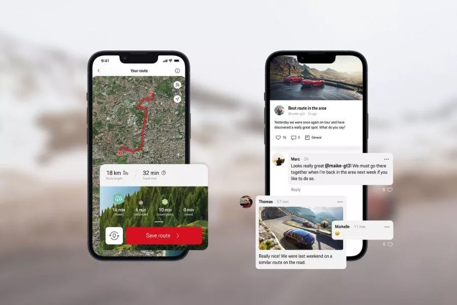 Porsche Roads app 2