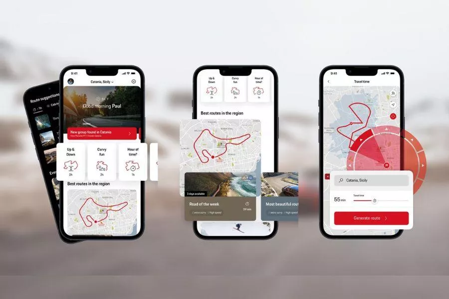 Porsche Roads app 3 Porsche Roads app 3