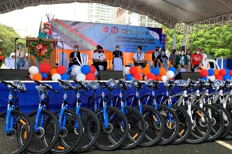 Bike lane inauguration