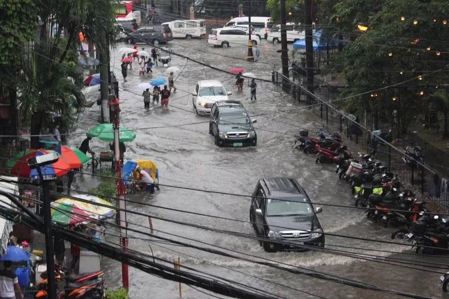 Flooded street