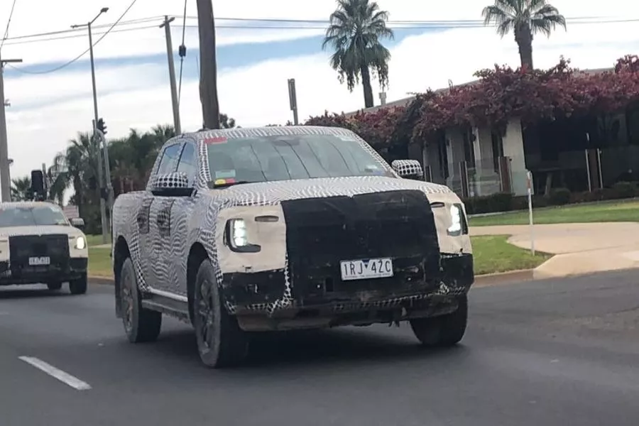 2022 Ford Ranger spy shot