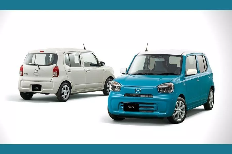 2022 Mazda Carol front and rear shot