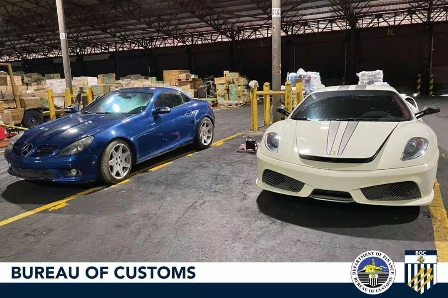 Bureau of Customs seizes sports cars