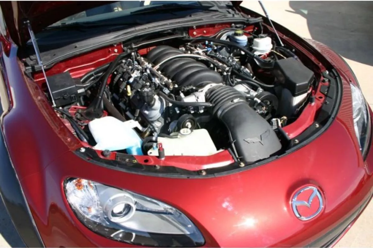 An LS swapped Mazda Miata NC what is an ls engine