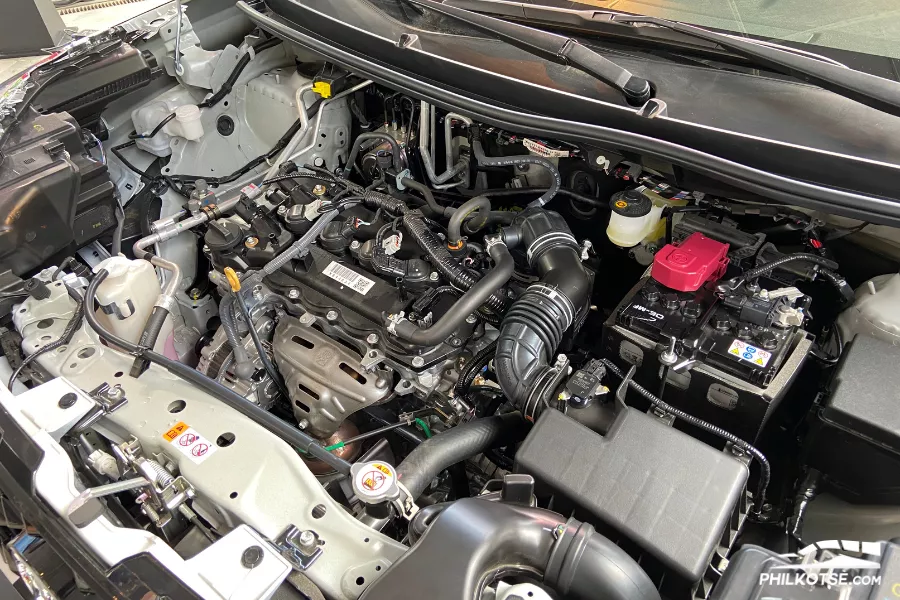 A picture of the Veloz V's engine bay