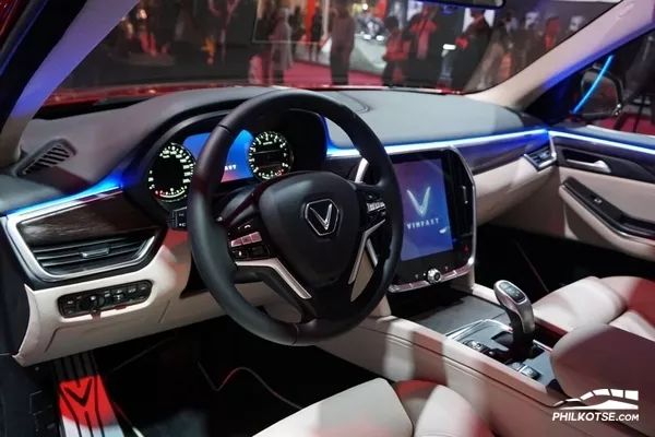 In interior design of the VinFast SUV VinFast LUX SA2.0 at 2018 Paris Motor Show - interior