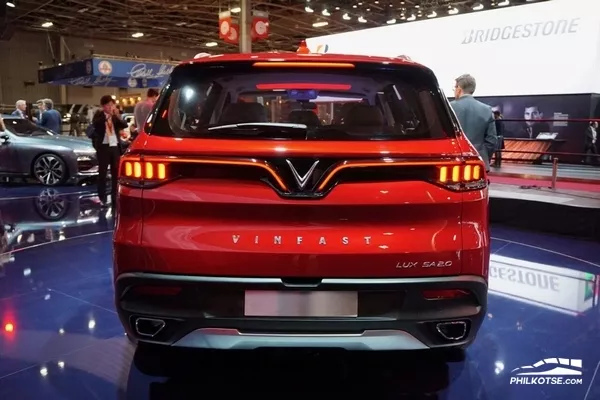 Both models will enter production line in early 2019 VinFast LUX SA2.0 at 2018 Paris Motor Show - rear view