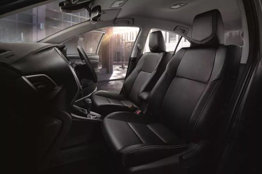 A picture of the Yaris Ativ's interior