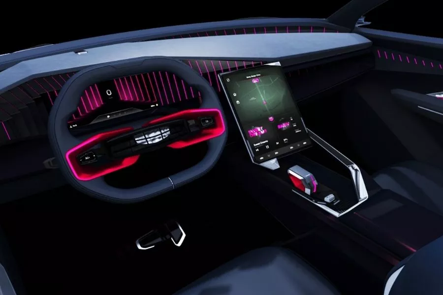 A picture of the interior of the Geely Vision Starburst