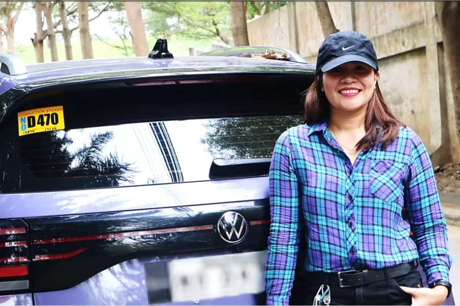 The VW brand enticed Tiongco to get a T-Cross Volkswagen T-Cross rear view