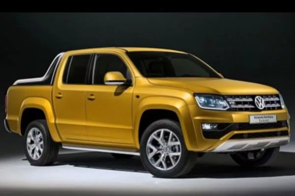 The angular fornt of the Volkswagen Amarok Aventura Exclusive