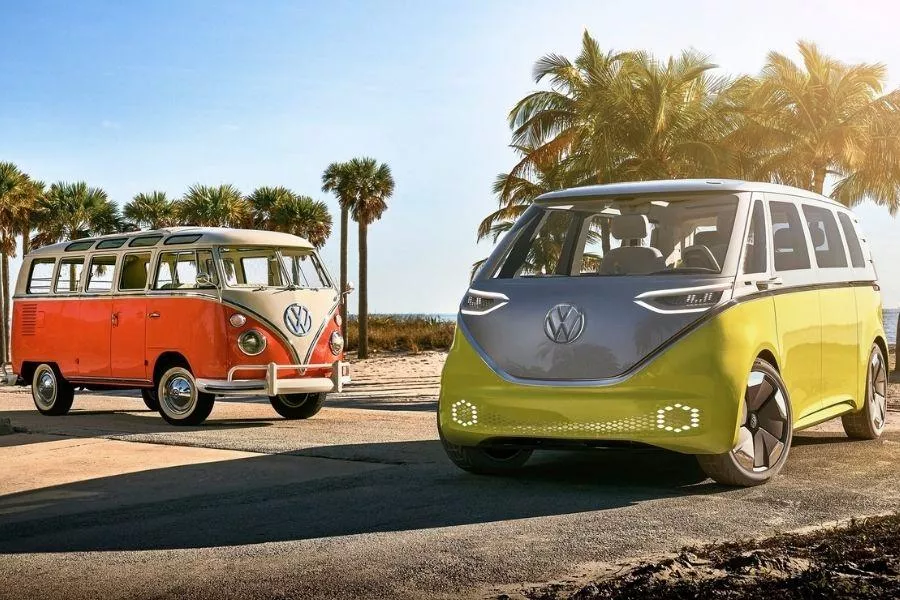Volkswagen ID.Buzz and Volkswagen T1