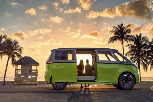 Side view of the VW I.D. Buzz