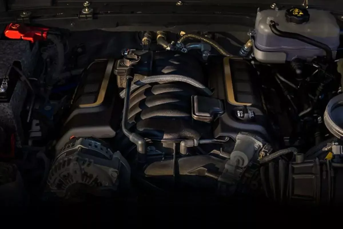 A picture of the Wrangler 392's V8 engine