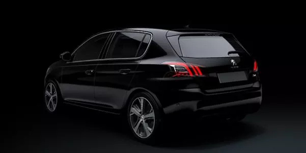 2018 Peugeot 308 Facelift angular rear