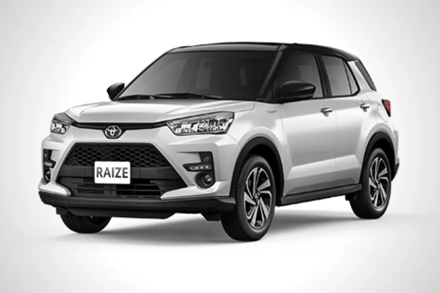 A picture of the Toyota Raize in White Pearl