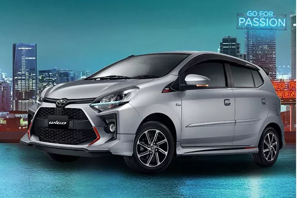 A picture of the Toyota Wigo with TRD parts