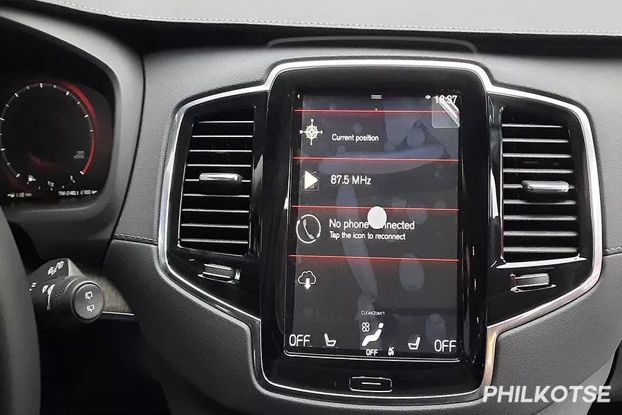 2022 Volvo XC90 head unit