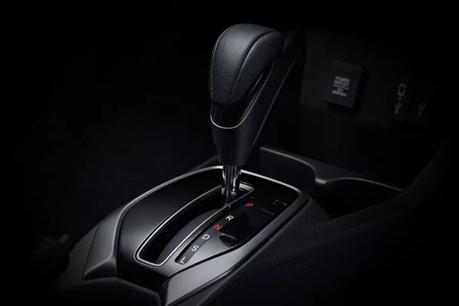 A picture of the WR-V's gear shifter