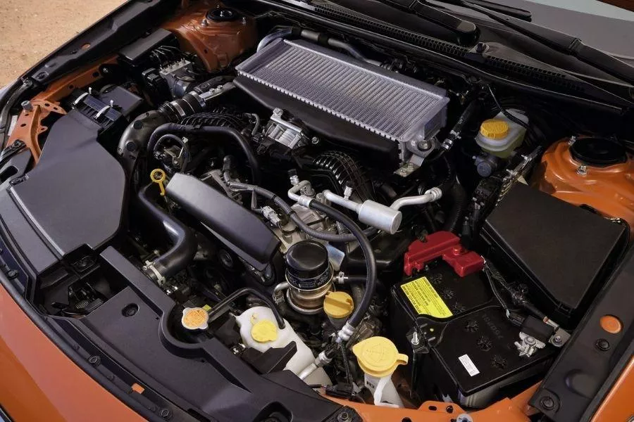 The new WRX's 2.4-liter mill