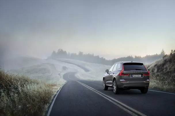 angular rear of the new Volvo XC60 T8 Polesta