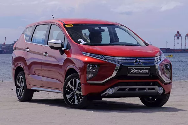 A picture of a red Mitsubishi Xpander