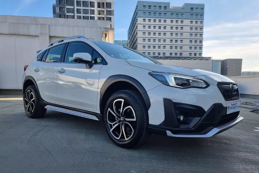 A picture of the front quarter of the Subaru XV GT