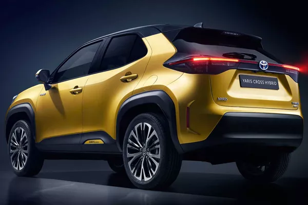 A picture of the rear of the all-new Toyota Yaris Cross