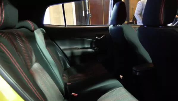 Toyota Yaris 2018 rear seats
