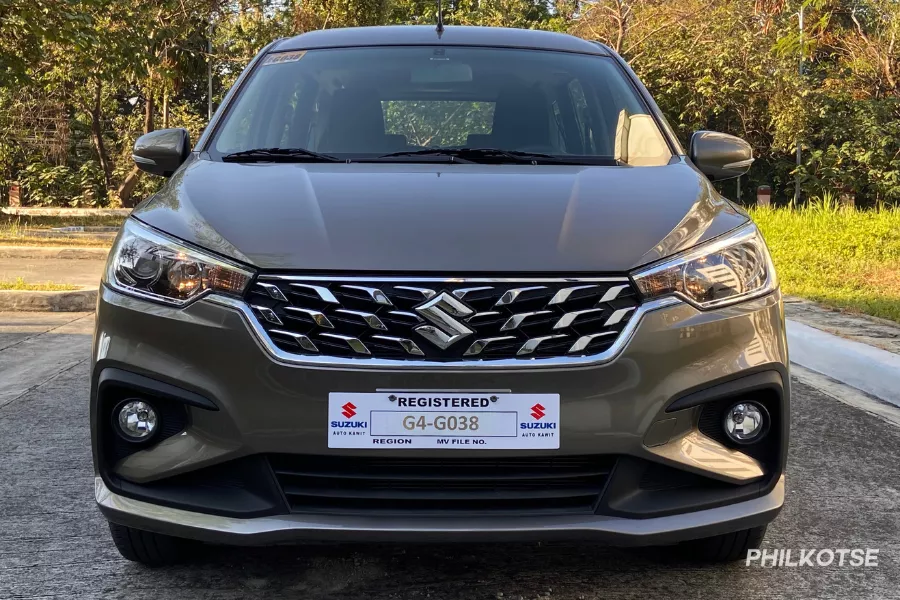 A picture of the Ertiga Hybrid GLX.