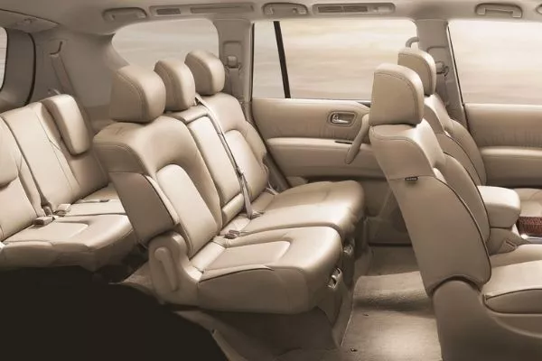 A picture of the interior of the Nissan Patrol Royale