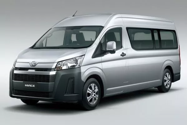 A picture of the new 2020 Toyota Hiace Commuter.