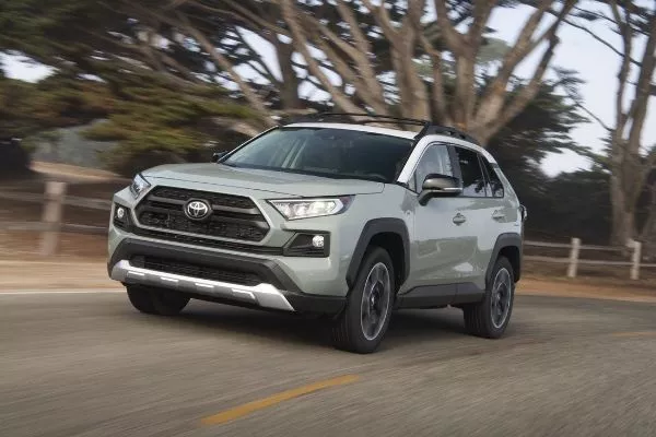 A picture of the 2020 Toyota Rav4.
