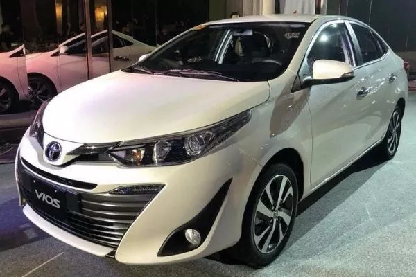 A picture of the face-lifted 2020 Toyota Vios