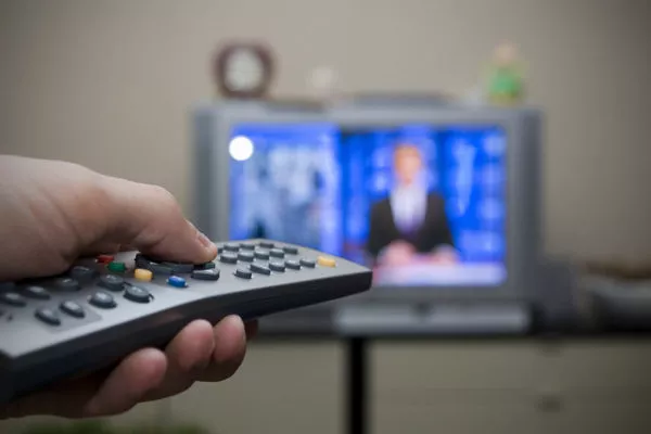 Man holding a remote