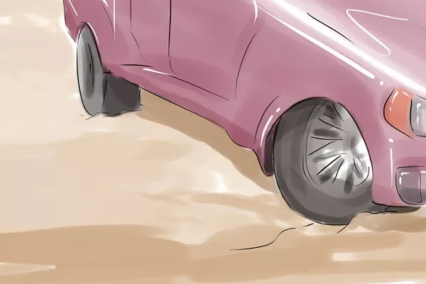 In case your car falls into a quagmire and cannot escape, calm down and evaluate the situation drive in the mud