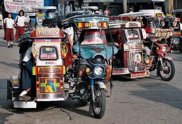 Tricycles on the streets 